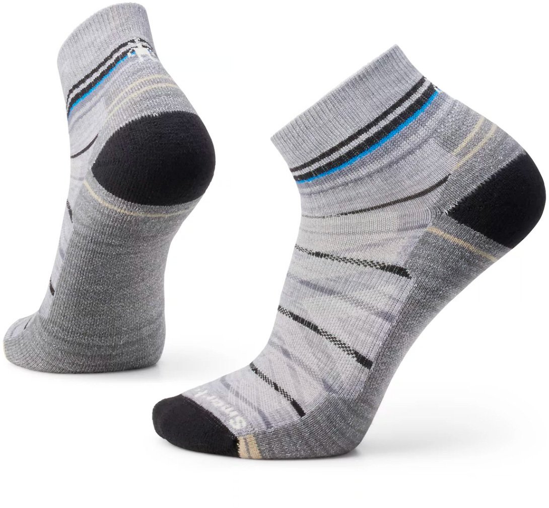 Smartwool U'S Hike Light Cushion Pattern Ankle Socks, 039 | light gray, L