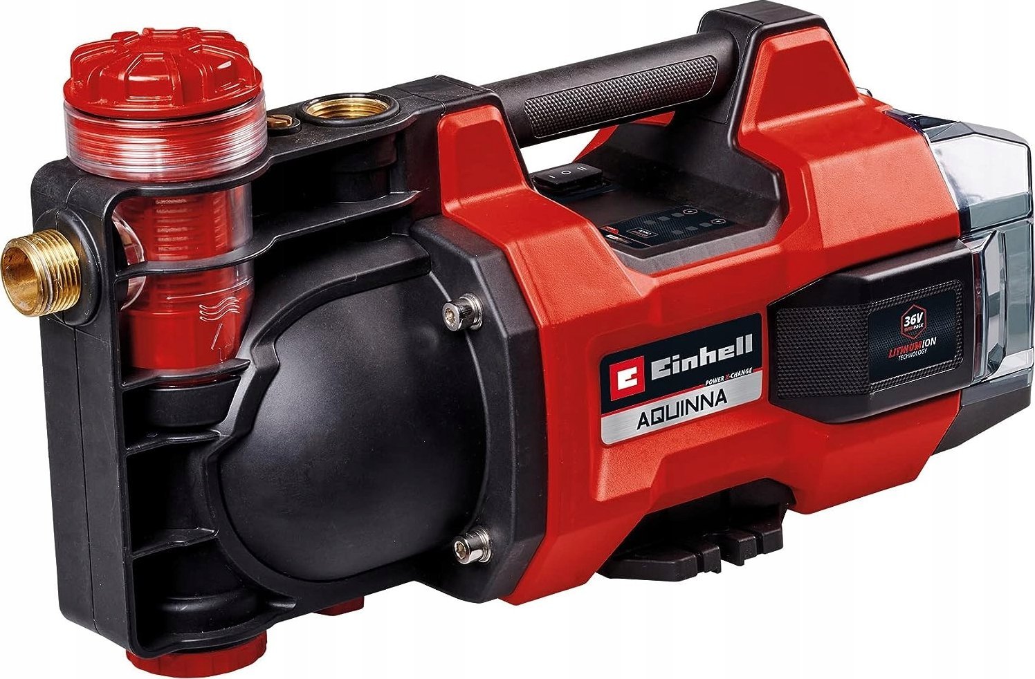 Einhell Einhell cordless garden pump AQUINNA 36/38 F LED, 36Volt (2x18V) (red/black, without battery and charger)
