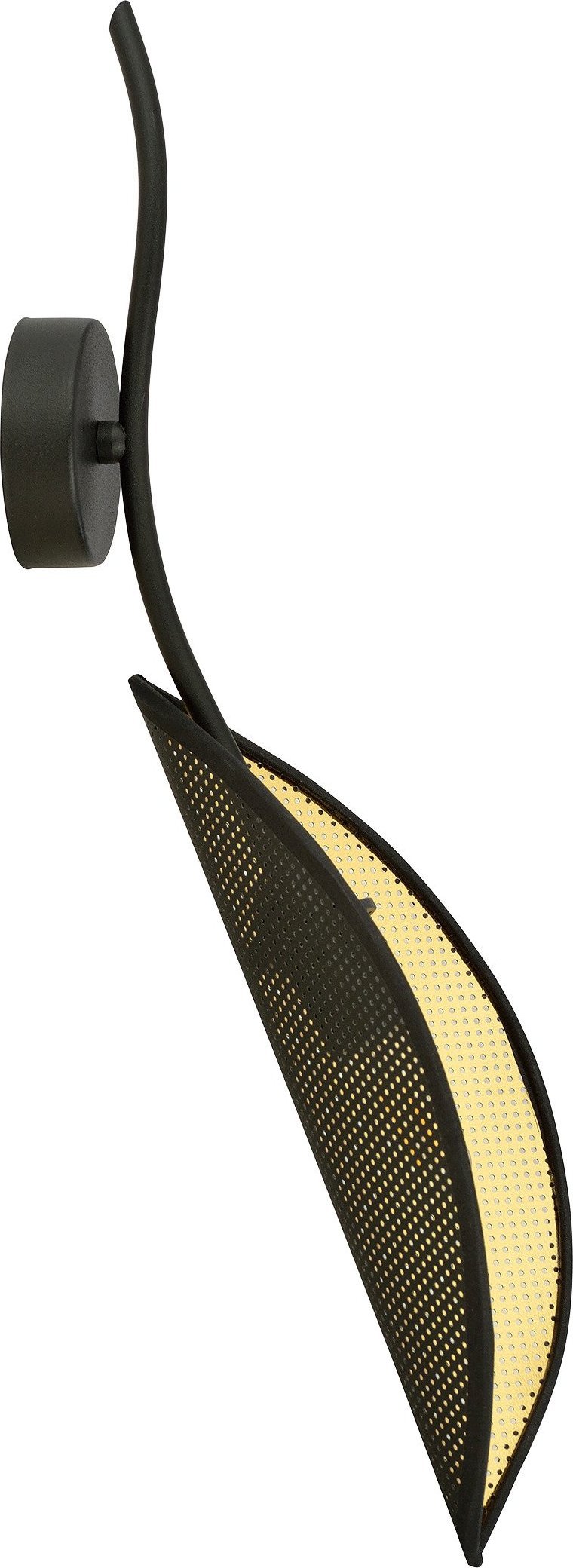 Kinkiet Orno PETALO kinkiet, moc max.40W, E14, czarno-złoty