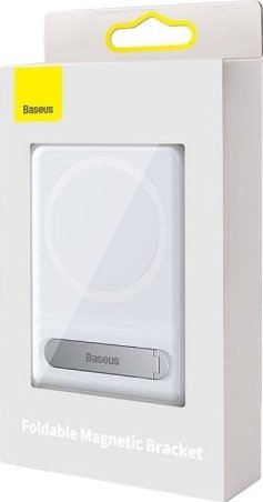 Podstawka Baseus Uchwyt obrotowy podstawka Foldable Magnetic do iPhone MagSafe (biały)
