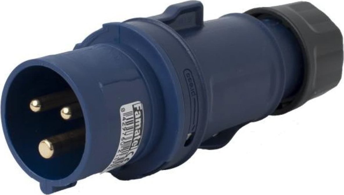 FAMATEL Wtyczka przenośna 16A 3P 230V niebieska IP44 SpeedPRO 13200