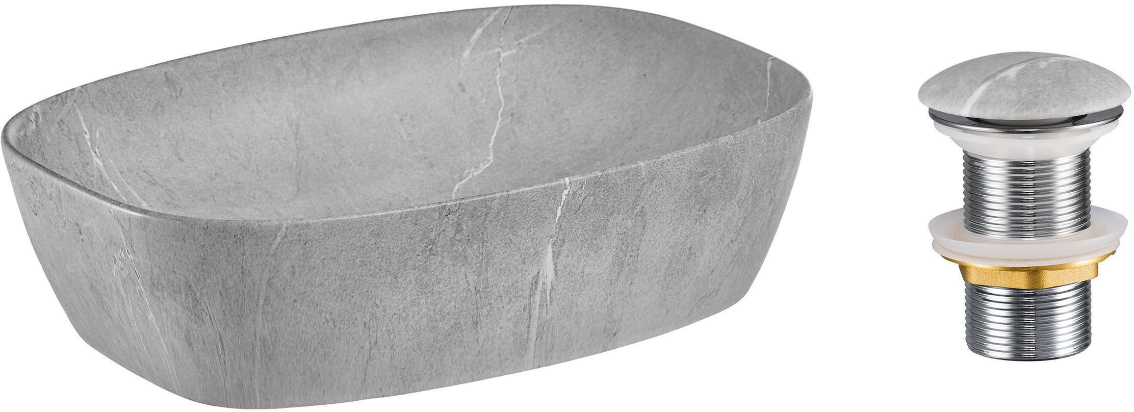 Zestaw Umywalkowy z Korkiem Click-Clack