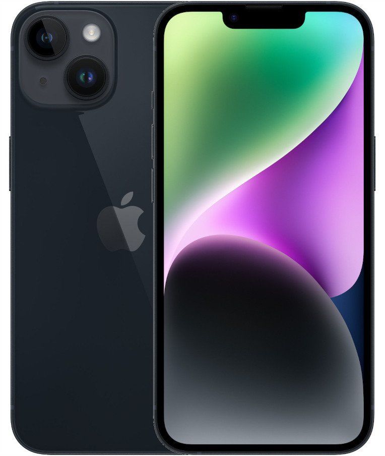 Smartfon Apple iPhone 14 128GB Midnight (MPUF3HN/A)