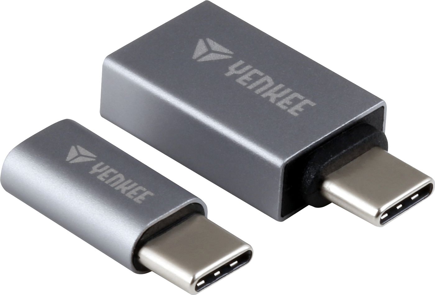 Adapter USB Yenkee YTC 021 USB-C - USB Srebrny (45014214)