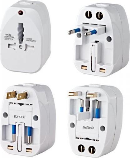 V-TAC Uniwersalny Adapter Podróżny z zabezpieczeniem V-TAC