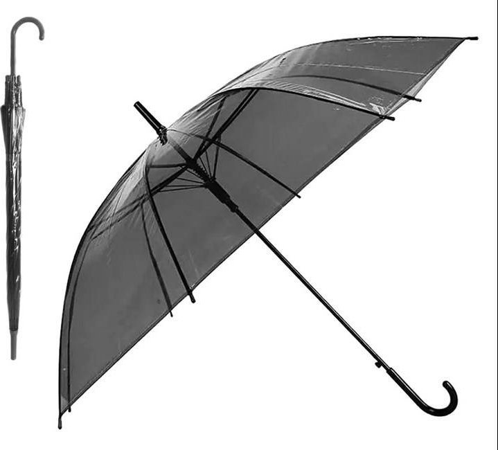 Aptel Parasol czarny - transparentny (BQ13G)