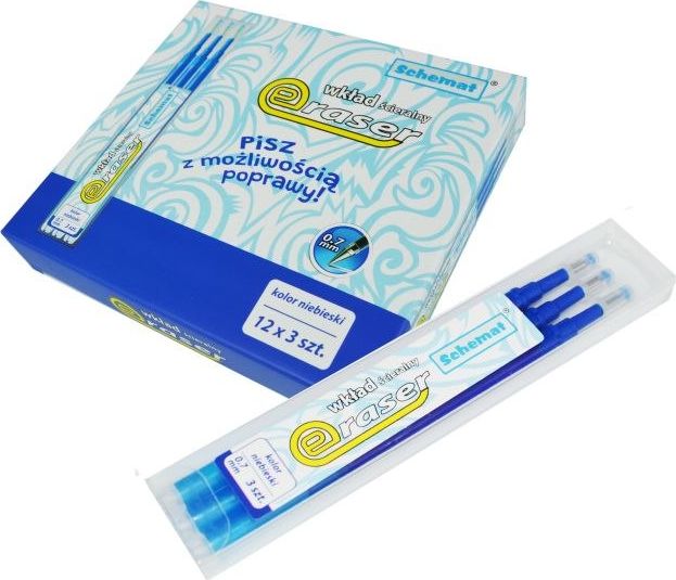 SCHEMAT Wkład ścieralny ERASER 3558 OP. 3 SZT. niebieskie Schemat