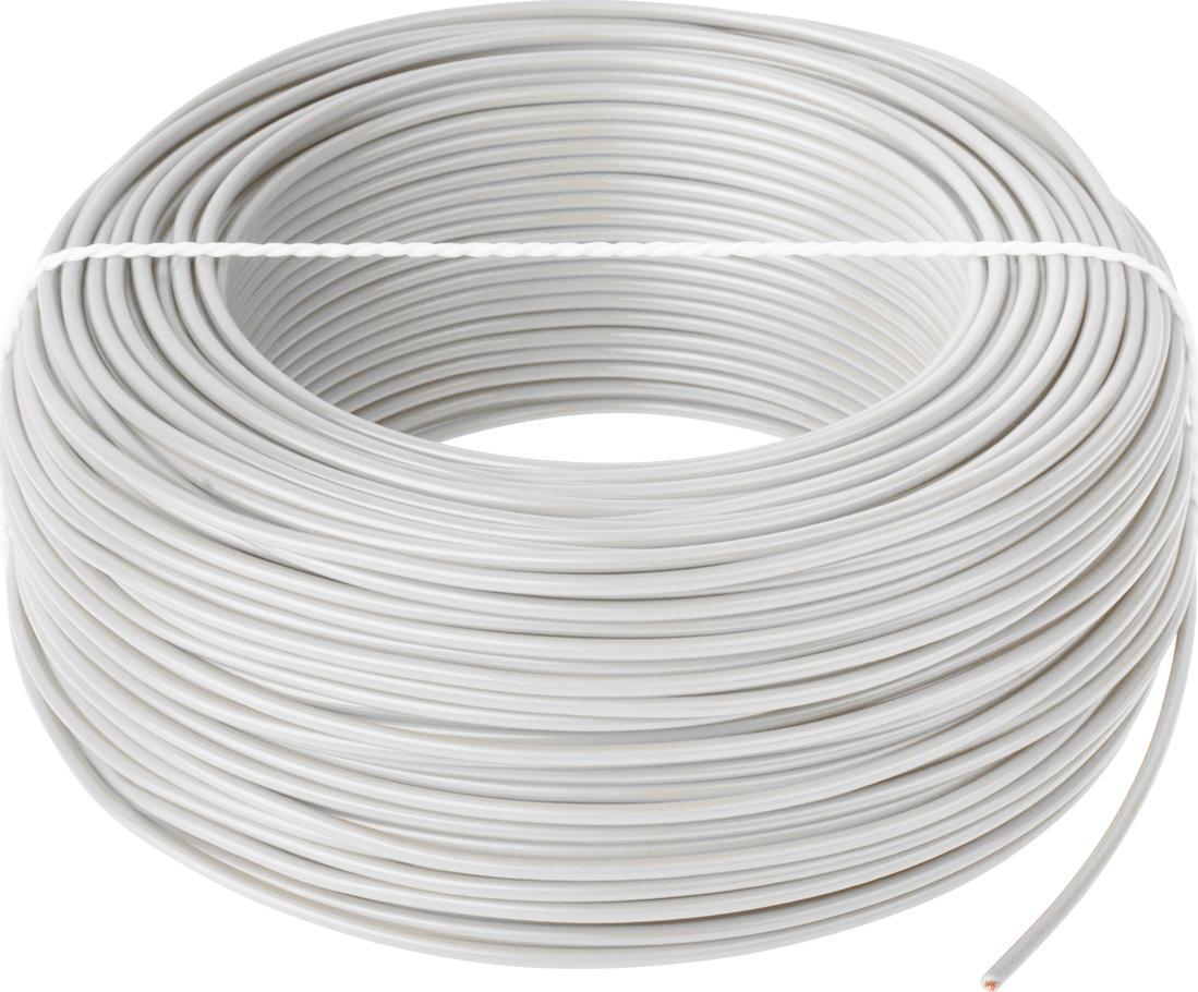 Elektrokabel Przewód LgY 1x0,75 H05V-K biały