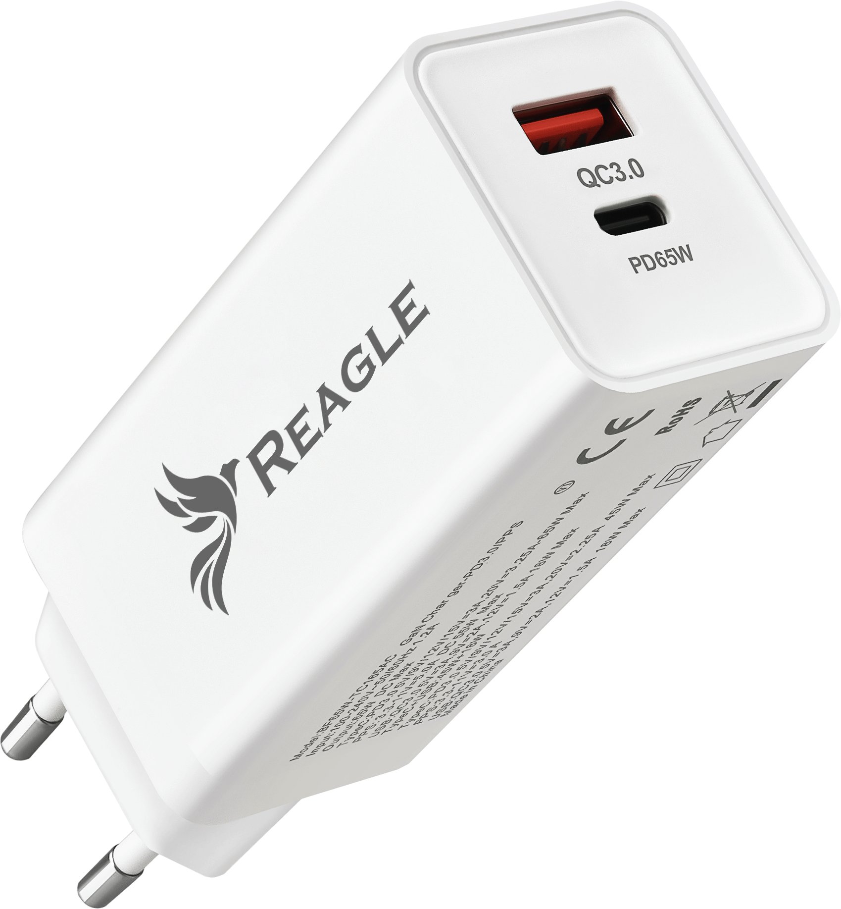 SZYBKA ŁADOWARKA GaN 65W USB-C QC 3.0 ZASILACZ DO MACBOOK LAPTOPA IPHONE 16