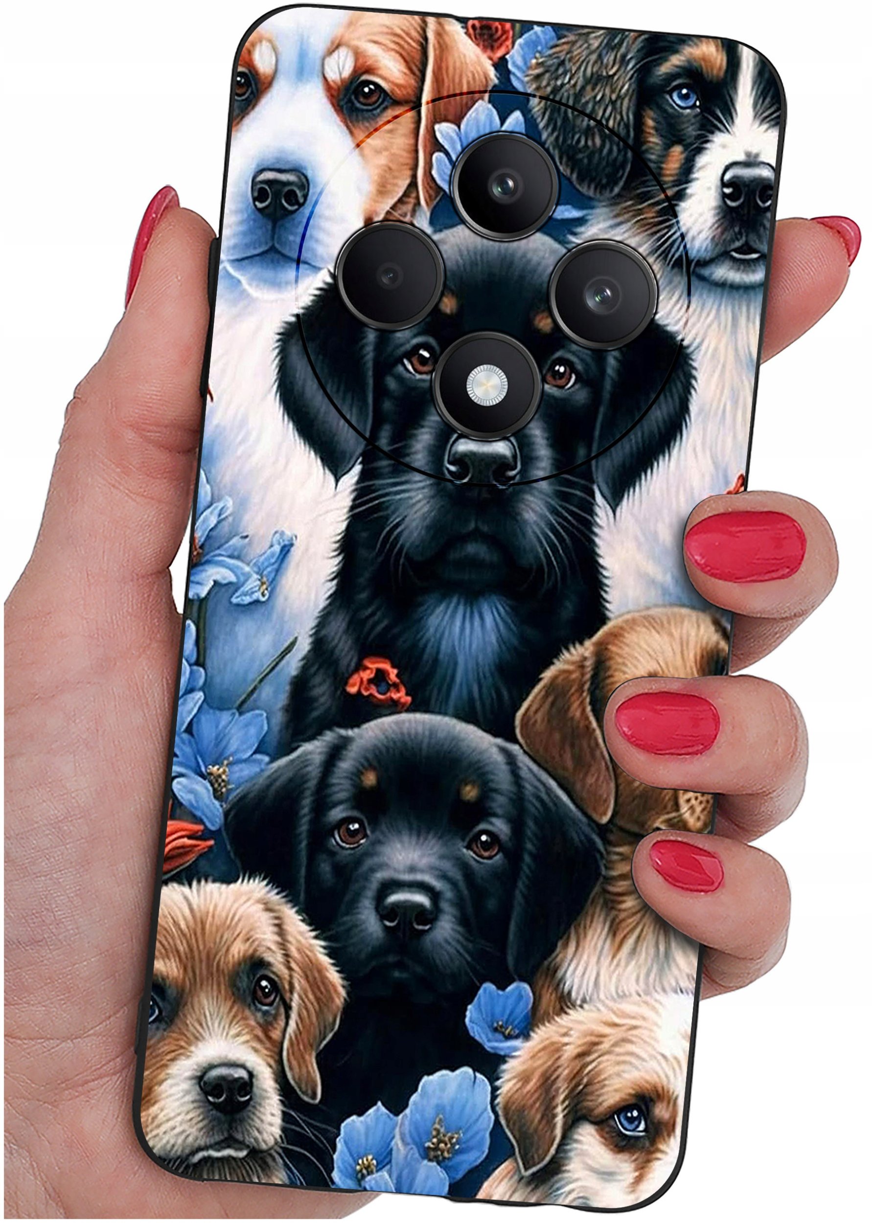 Etui do Oppo Reno 12 F 5G | 12 FS 5G WZORY |SILIKONOWE MATT CASE + SZKŁO 9H