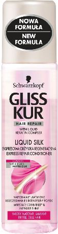 Schwarzkopf Gliss Kur Liquid Silk Gloss Ekspresowa Odżywka spray TOP 200 ml