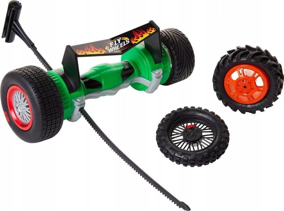 Jakks Pacific Jakks Pacific, 4 Tyres + Turbo Launcher, Jakks Pacific, Fly Wheels, Green, For Boys, 8+ years For Boys