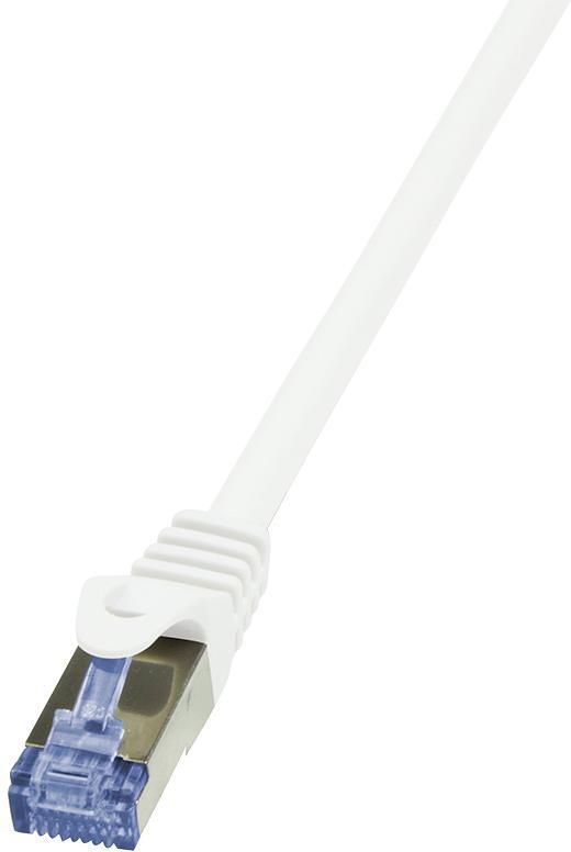 LogiLink Patchcord Cat.6A, 10G, S/FTP, PIMF, PrimeLine, 7.5m, biały (CQ3081S)