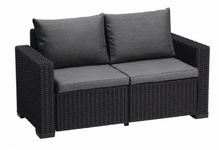 Garden sofa two-seater California Sofa gray 8711245154459