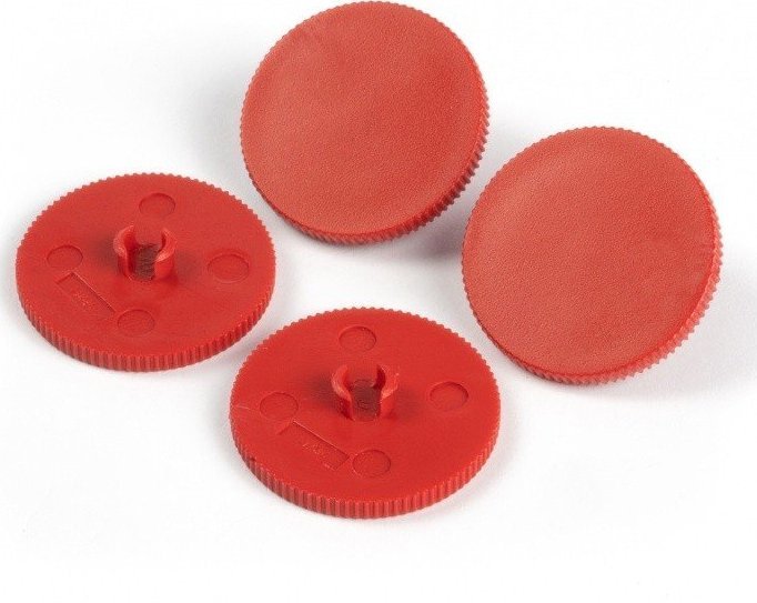 SAX Kółka do dziurkacza SAX908/988 Design, 4szt., czerwony