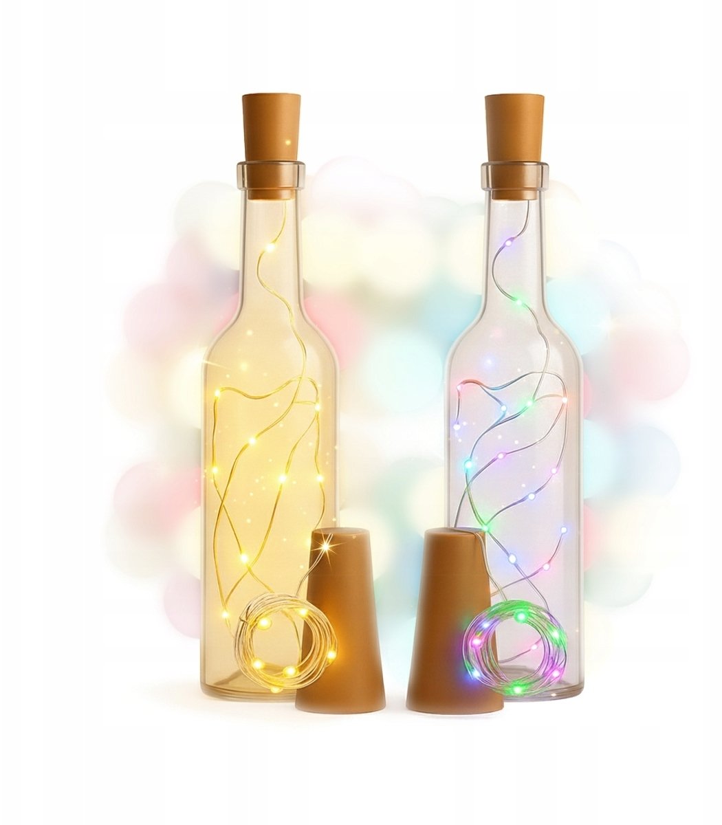 Bimberek Butelka Z Korkiem LED FUTURA 500ml Magiczna Dekoracja Na Święta