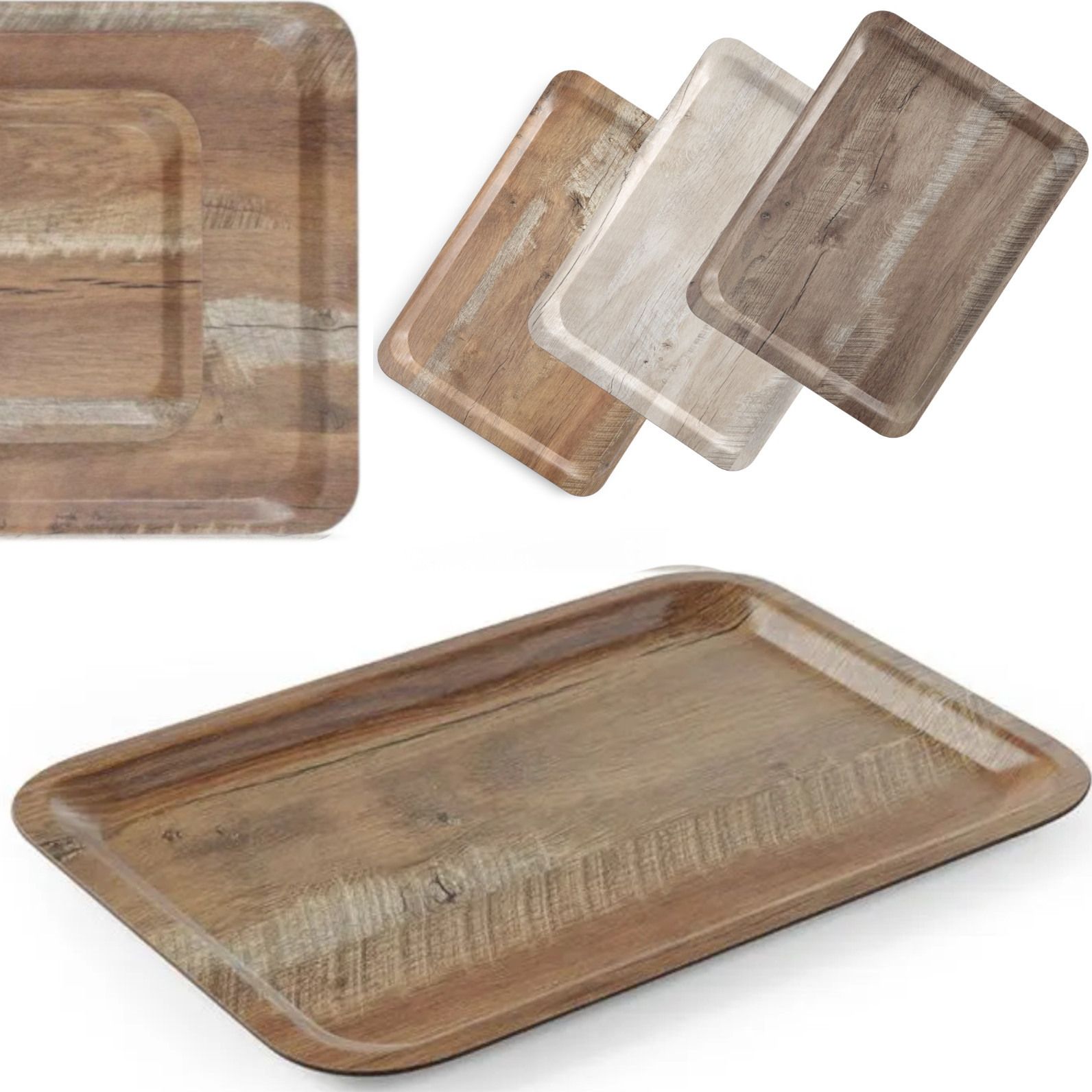 Hendi Taca do serwowania laminowana drewno 430 x 330 mm - Hendi 508879 Taca do serwowania laminowana drewno 430 x 330 mm - Hendi 508879