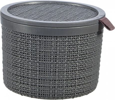 Curver Koszyk Jute Okrągły Ciemny Szary Stylowy Curver