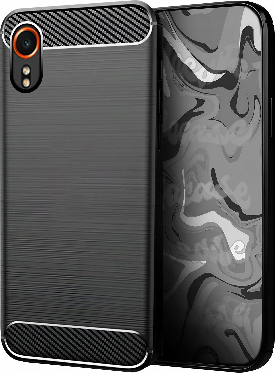 Hello Case ETUI DO SAMSUNG GALAXY XCOVER 7 | PANCERNE KARBON CASE CZARNE