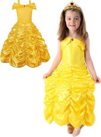 PRC STRÓJ SUKIENKA BELLA KSIĘŻNICZKA PIĘKNA I BESTIA DISNEY 120