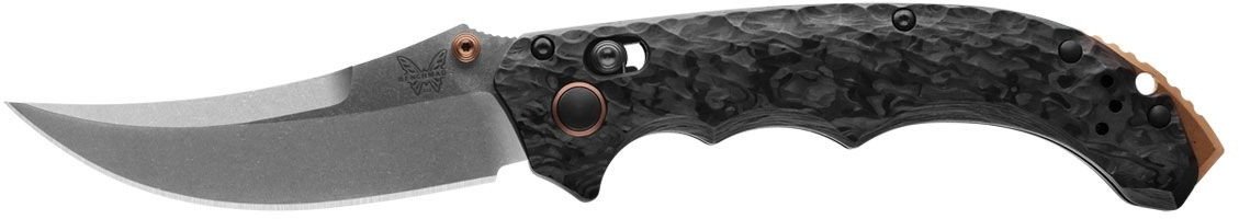 Benchmade MINI BEDLAM 865-02 MARBLED CARBON FIBER PLAIN
