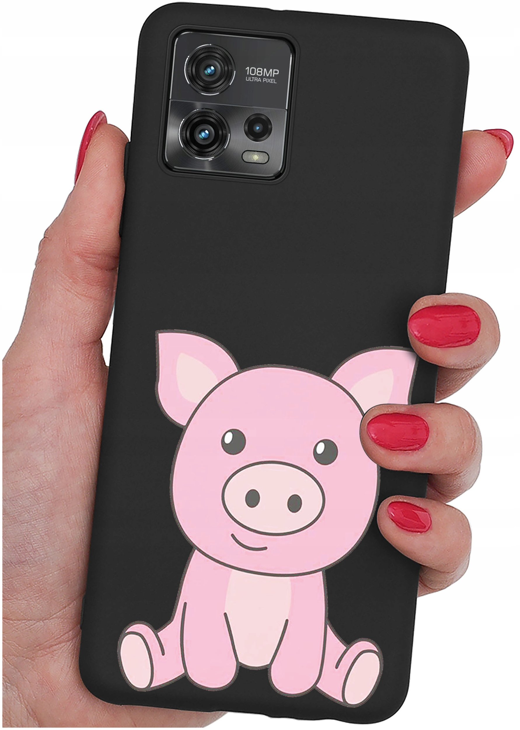 Etui do Motorola Moto G72 WZORY |SILIKONOWE MATT CASE + SZKŁO 9H