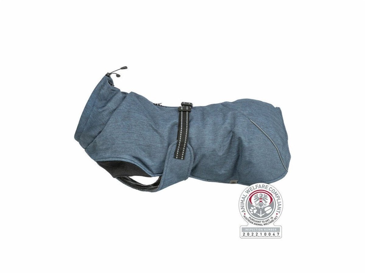 Riom, p�aszczyk zimowy, dla psa, ciemnoniebieski, XXL: 80 cm