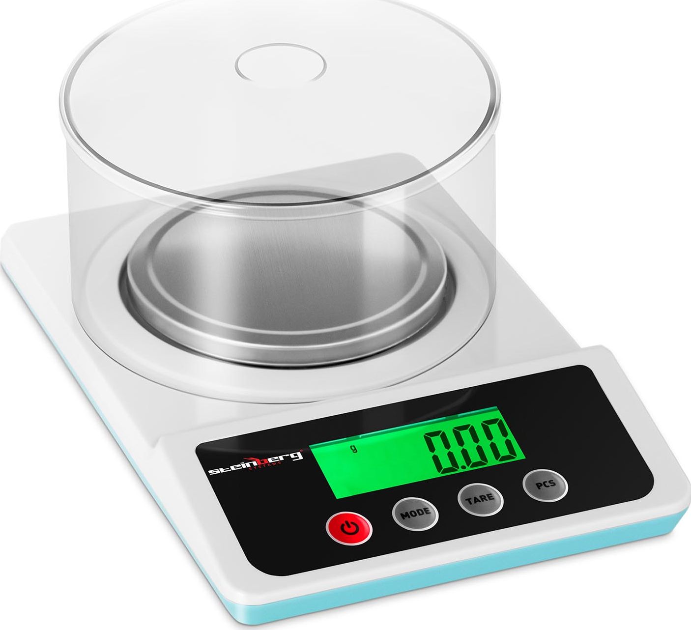 Steinberg Waga laboratoryjna precyzyjna z osłoną przeciwpodmuchową 500g / 0,01g Waga laboratoryjna precyzyjna z osłoną przeciwpodmuchową 500g / 0,01g