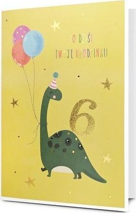 Pan Dragon Karnet B6 Urodziny 6