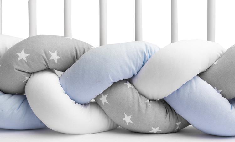 Sensillo WARKOCZ DO ŁÓŻECZKA NIEBIESKI GWIAZDKI 210 CM