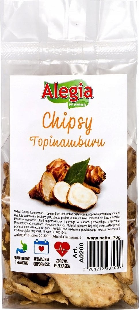 Alegia przysmak Chipsy Topinamburu 70g