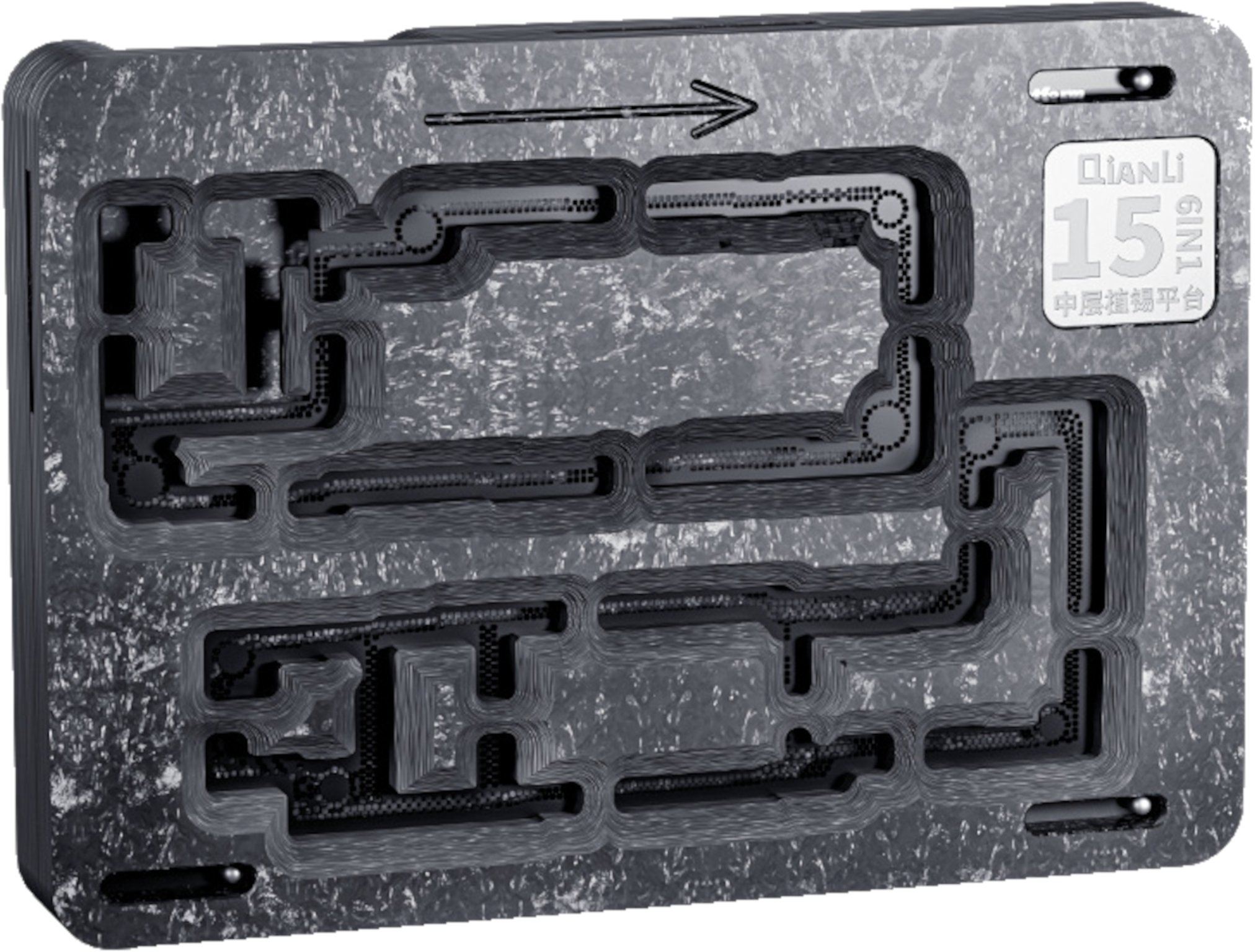 MusicMan Uchwyt 6 w 1 Qianli do reballingu środkowej warstwy płyty głównej iPhone 15