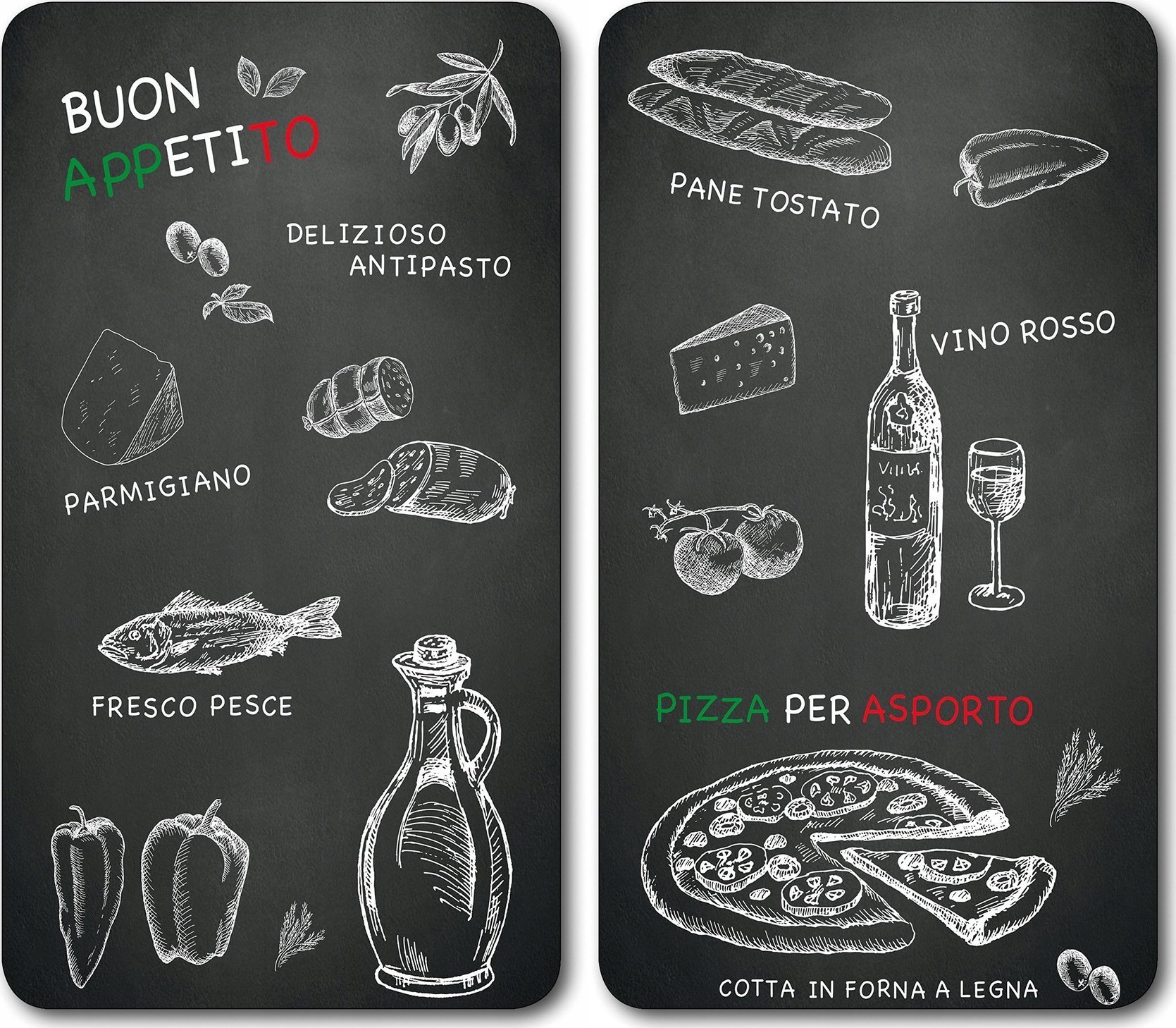 Deska do krojenia Kesper Multi-Glasschneideplatte,2tlg., Ristorante