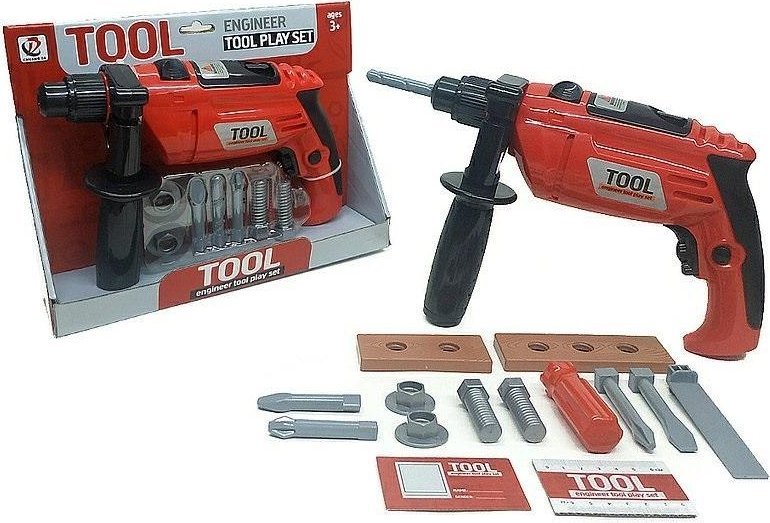 Wiertarka na baterie z zestawem wkrętów