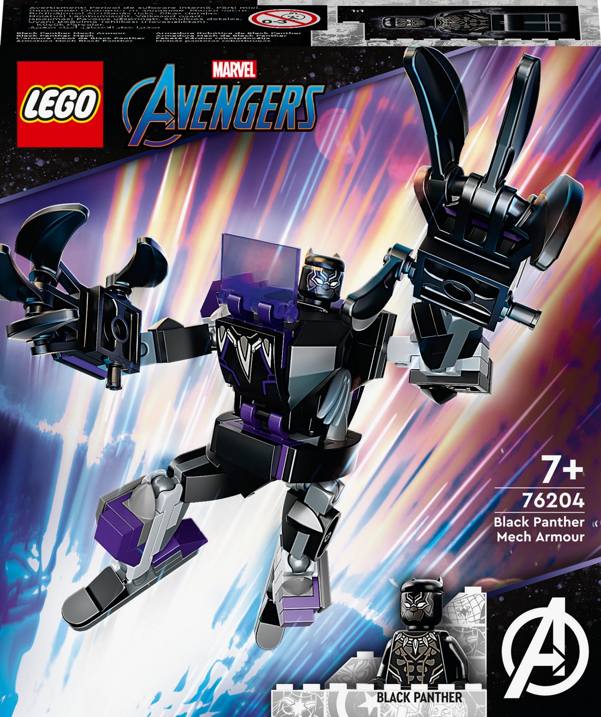 LEGO Marvel Mechaniczna zbroja Czarnej Pantery (76204)