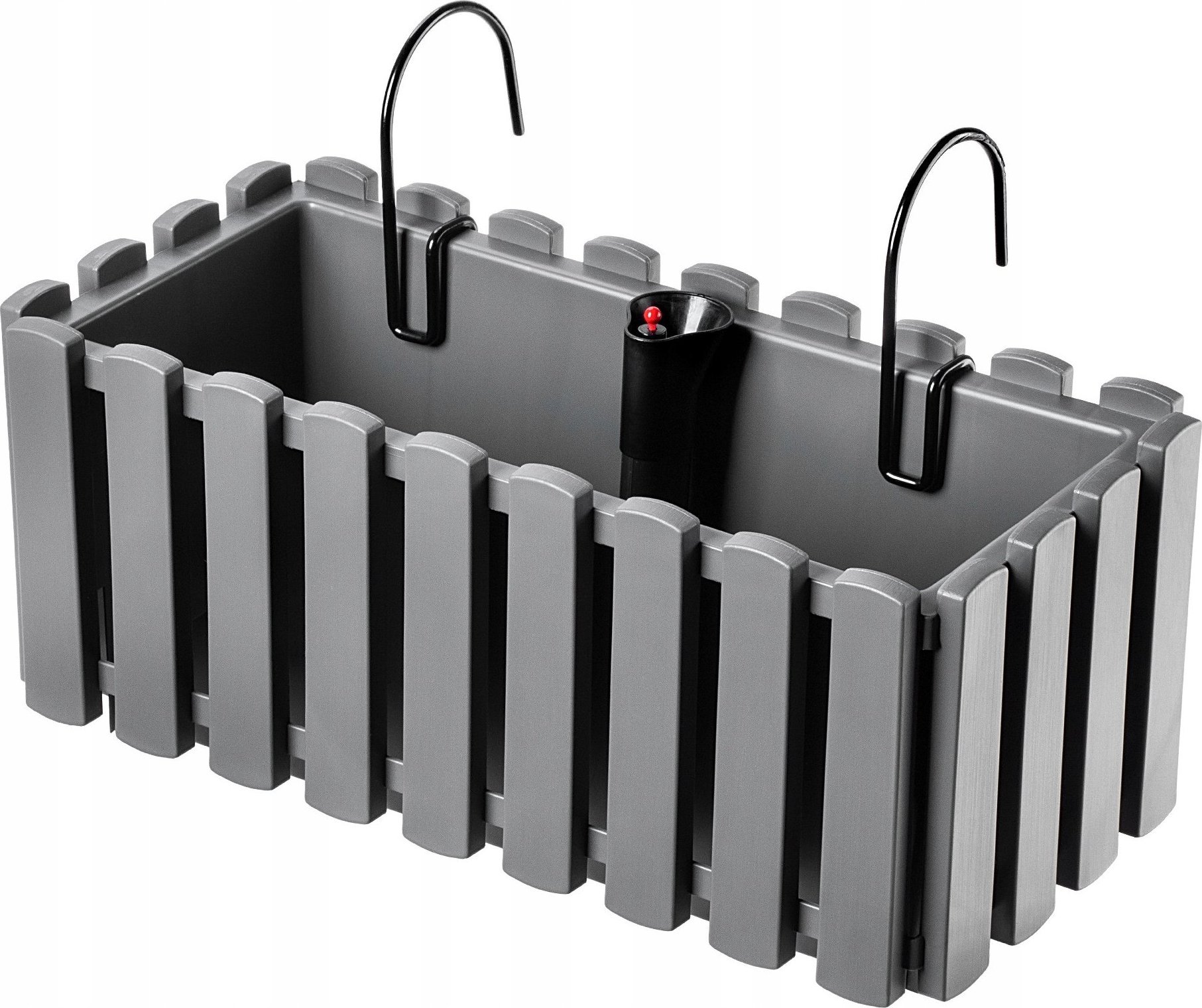 Kadax KADAX Skrzynka Balkonowa Donica Uchwyty 38cm Szara