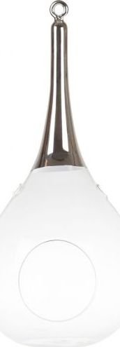 Sompex Latarnia SOMPEX Taura srebrny duża 9.5 x 17 x 35 cm