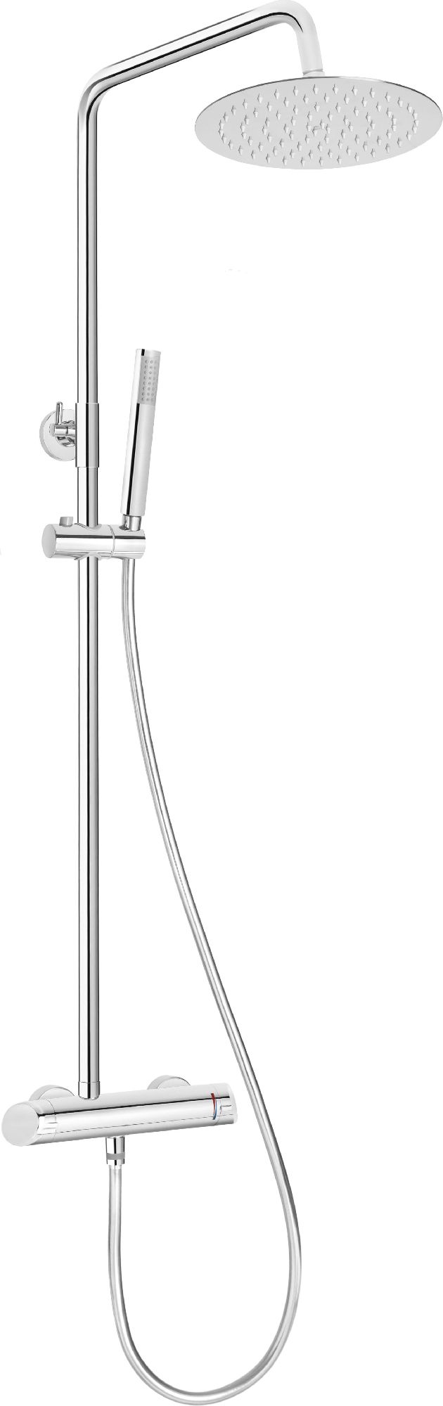 Zestaw prysznicowy Deante Arnika z deszczownicą z baterią chrom (NAC 01QK)