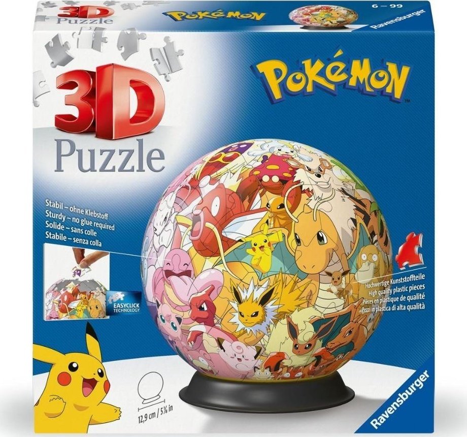 Puzzle 3D Kula: Pokemon