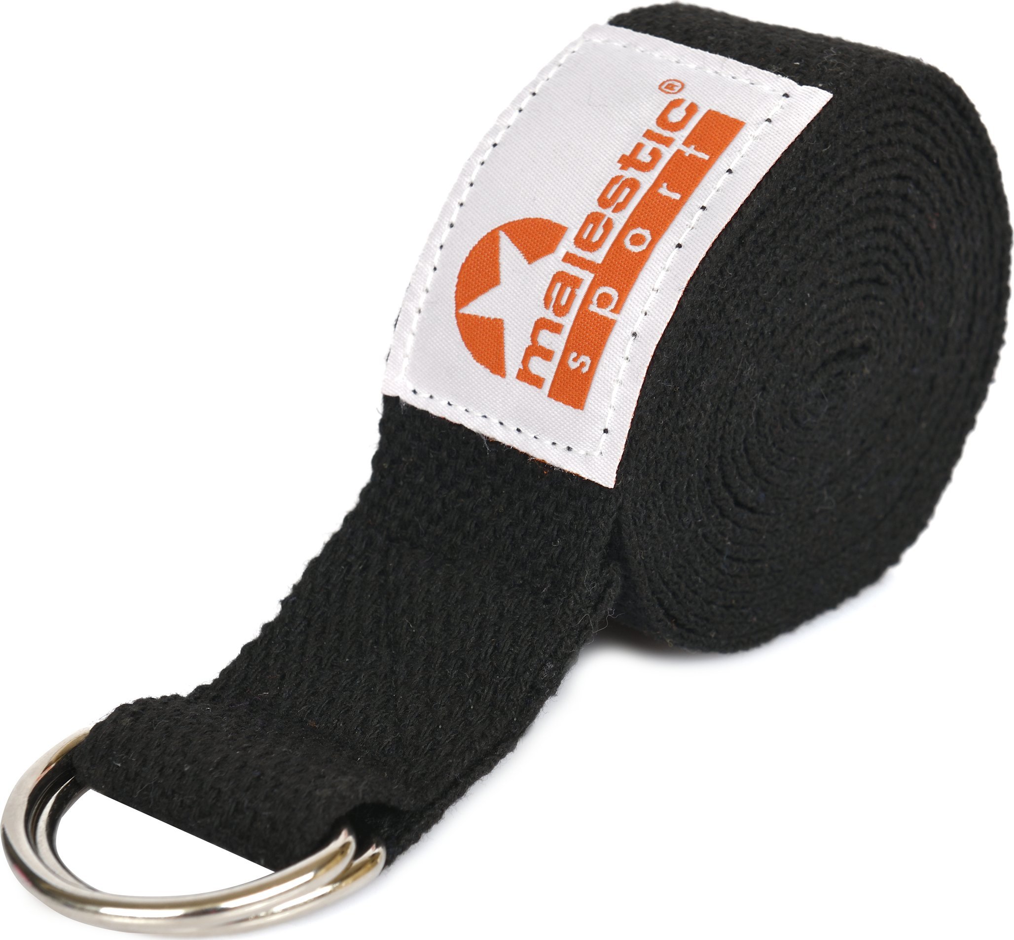 Pasek do jogi Majestic Sport YOGA czarny
