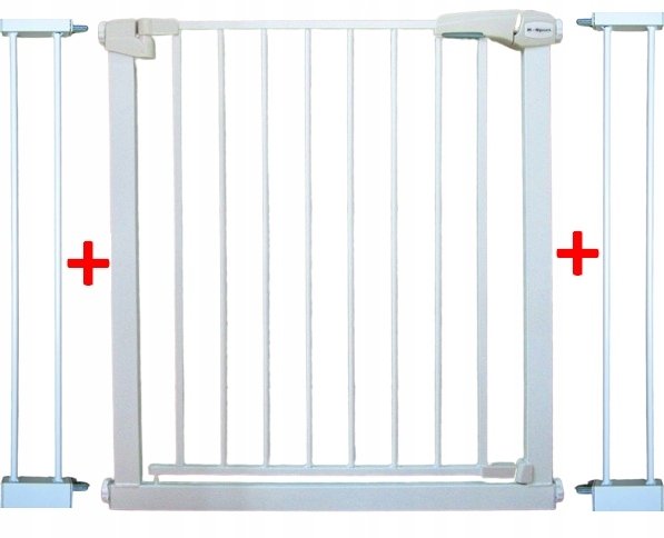 BRAMKA ZABEZPIECZAJĄCA S2 BIAŁA na schody, drzwi 79-105 cm rozporowa ochronna EDUKAMP