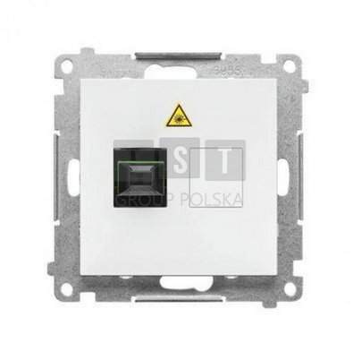 TGS1.01/111 Simon 55 Gniazdo światłowodowe / optyczne pojedyncze SC/APC (moduł) Biały mat TGS1.01/111