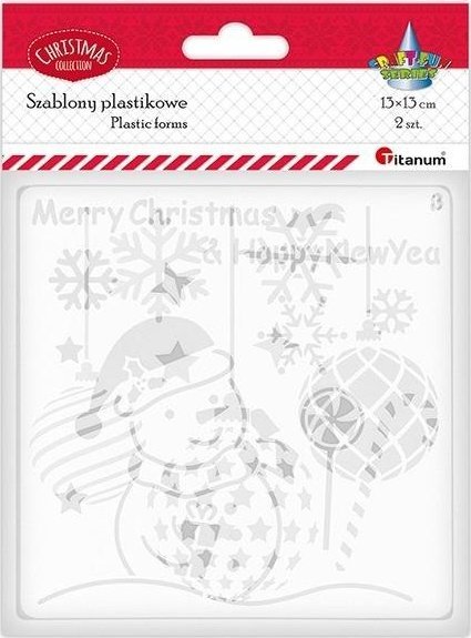 Szablony plastikowe 130x130mm 2szt