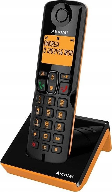 ALCATEL S280 BLACK/ORANGE - TELEFON DECT