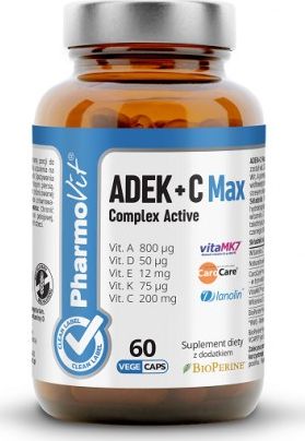 Pharmovit WITAMINY ADEK + WITAMINA C COMPLEX 60 KAPSUŁEK 21,