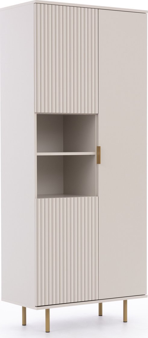 Ravio Trzydrzwiowy regał Nubia R3D w kolorze beżowym
