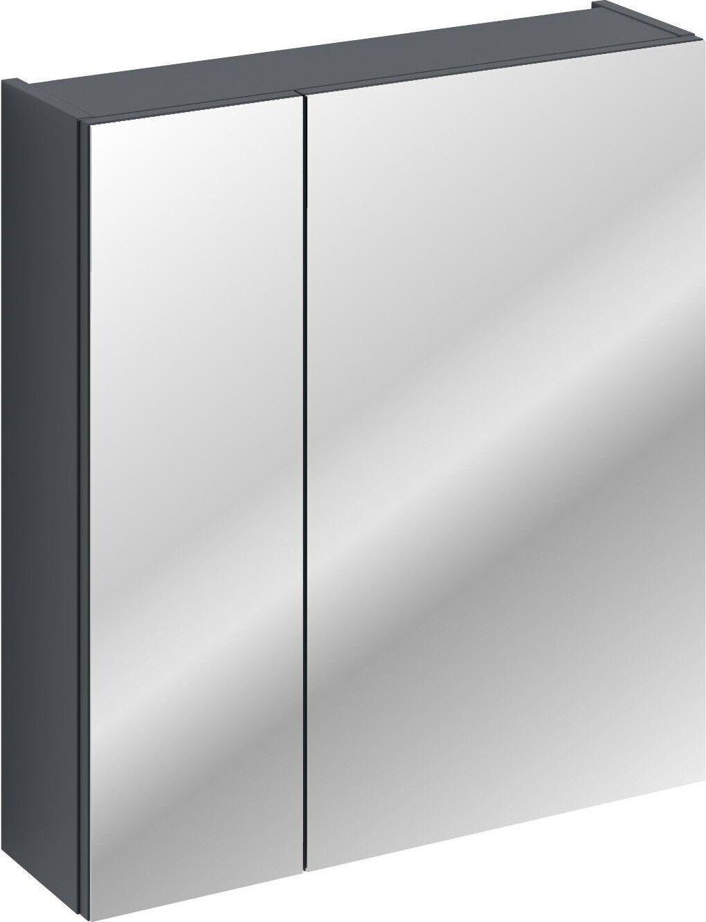Comad Szafka wisząca z lustrem, Santa Fe, 60x17x65 cm, grafitowy, mat
