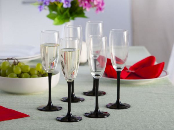 ONYX KPL.6 KIELISZKÓW SZAMPAN 180 ML