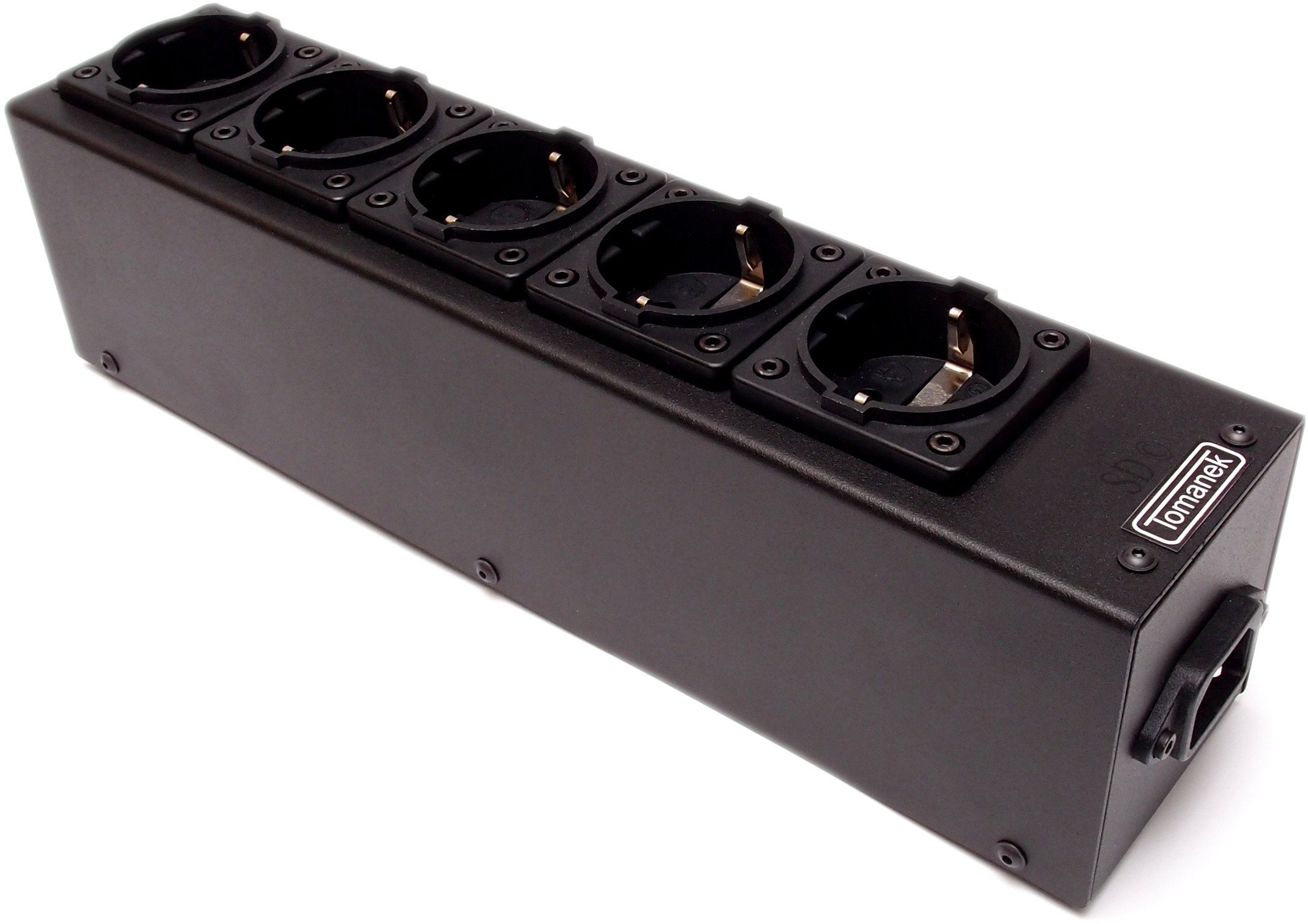 Tomanek TAP5S - listwa zasilająca SLIM jednorzędowa do sprzętu audio z filtrem sieci