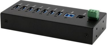 Exsys EXSYS EX-11247HMS 7 portów USB 3.2 Gen 1 HUB Din-Rail-set en muur VIA VL813-chipset